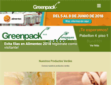 Tablet Screenshot of greenpack.com.co